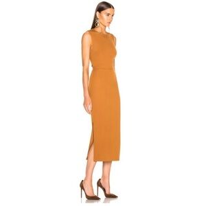 A.L.C Open Back  Slit Leg Midi Dress